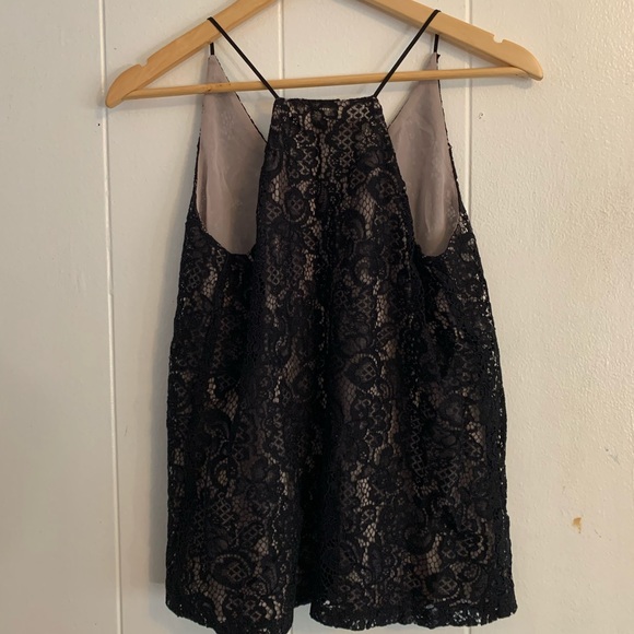 Black LOFT Blouse w/ Spaghetti Straps - Picture 2 of 2